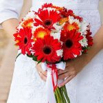 Букет невесты из хризантем