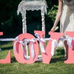 буквы из пенопласта на свадьбе
