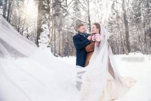 Фотограф на свадьбу зимой