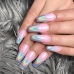 Градиент с зеркальной втиркой