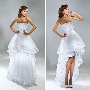 Изменение длины свадебного платья фото