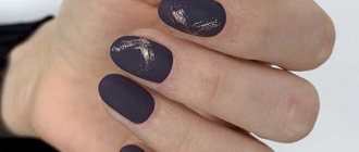 Classic manicure with matte finish