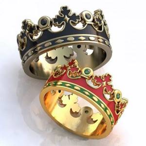 Кольца в виде короны