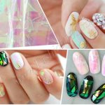 Маникюр битое стекло фото