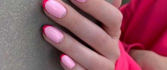 Маникюр с прозрачной лункой фото