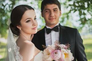 молодожены классической свадьбы
