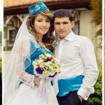 Национальная одежда новобрачных на татарской свадьбе