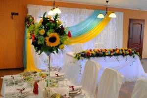 оформление зала для свадьбы в украинском стиле