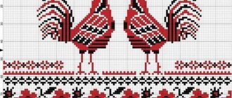 Петух - орнамент рушника