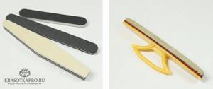 Пилки для ногтей: инструменты с ручкой и блоки