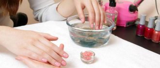 manicure table size