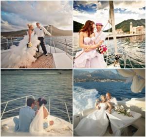 Свадьба на яхте в море, Черногория