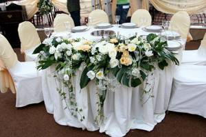 свадьба в греческом стиле – оформление зала 6
