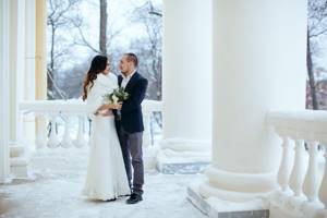 свадьба зимой фото