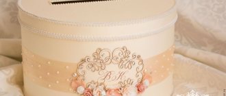 Do-it-yourself wedding treasury: master class with photos and videos