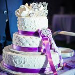 свадебный торт фиолетовый 2