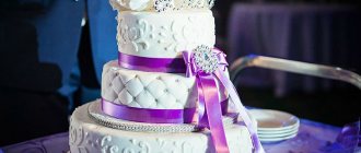 свадебный торт фиолетовый 2