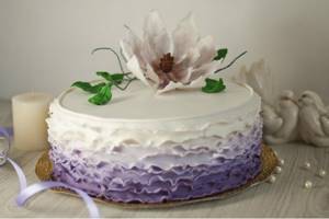 свадебный торт фиолетовый 5