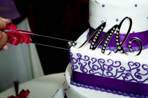 свадебный торт фиолетовый 8