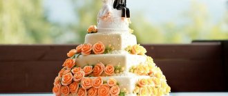 Three tier wedding cake 8