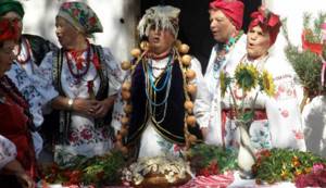 Украинский обычай встречать молодых с хлебом-солью