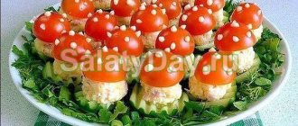 Snack “little fly agarics”