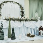 зимняя свадьба — оформление зала 2