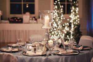 зимняя свадьба — оформление зала 5